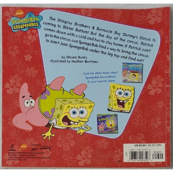 SpongeBob SquarePants Amazing SpongeBobini Steven Banks 2003 Simon PB 1st Ed - Picture 3 of 8